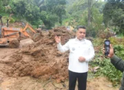 Bupati Agam Tinjau Lokasi Longsor Sungai Landia yang Putus