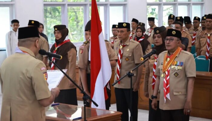Kakwarda Sumbar Lantik Pengurus Pramuka Tanah Datar