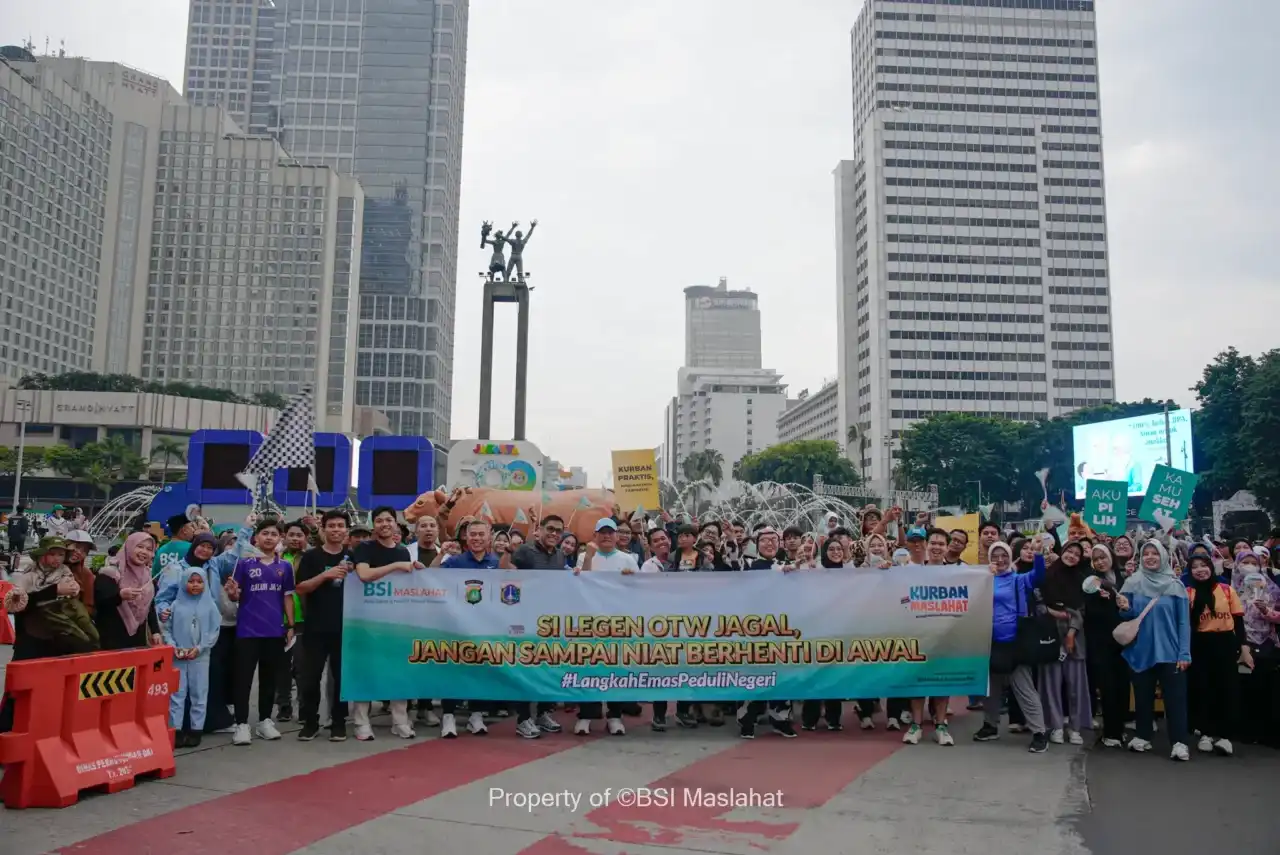 BSI Maslahat Hadirkan Festival Kurban Maslahat di Car Free Day