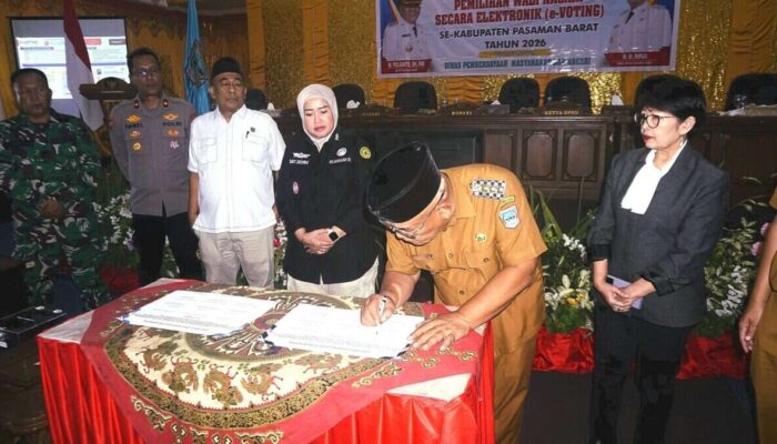 Pemkab Pasaman Barat Luncurkan Sistem Evoting Pilwana 2026