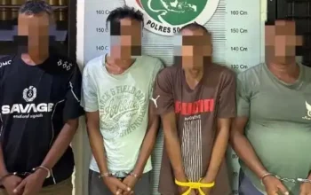 Berantas Peredaran Sabu, Satresnarkoba Polres 50 Kota Tangkap Empat Tersangka