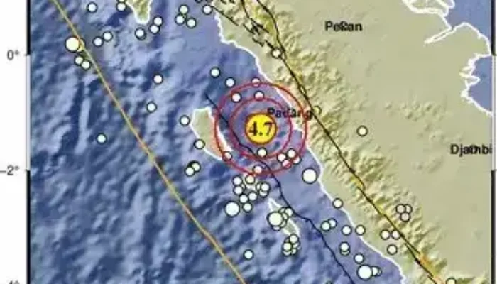 Gempa 4,7 SR Kembali Guncang Sumbar, Terasa hingga ke Padang