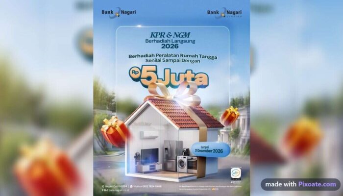 Bank Nagari Tawarkan Hadiah Peralatan Rumah Bagi Debitur KPR