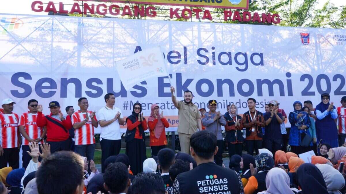 Apel Siaga Sensus Ekonomi (SE) 2026 Lapangan Upacara Balai Kota Padang Aie Pacah, Rabu 17 Juni 2026. Foto : Istimewa