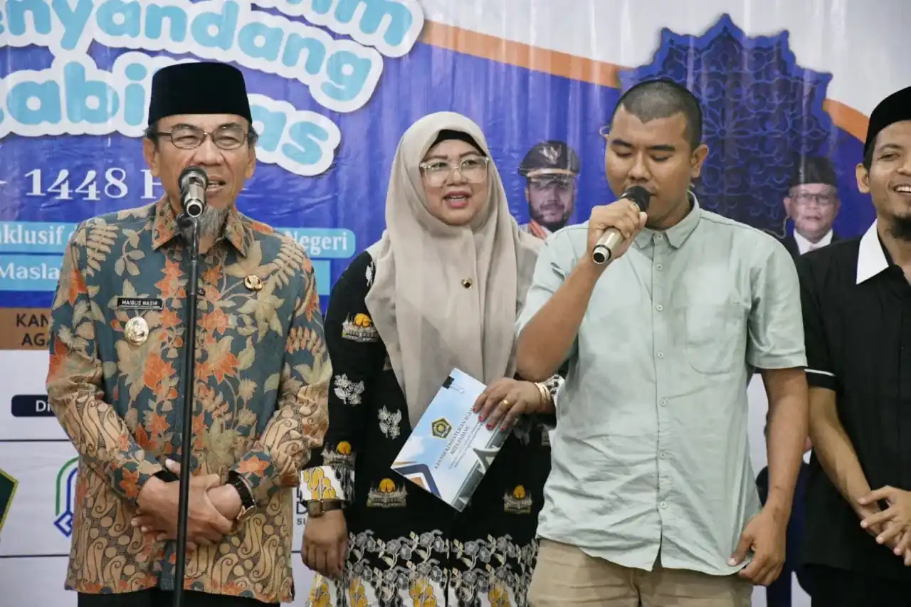 Pembukaan kegiatan "Lebaran Yatim dan Penyandang Disabilitas", Kamis, 25 Juni 2026, di Aula Kantor Kemenag Kota Padang. Foto : Istimewa