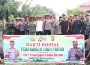 Polres Tanah Datar Tanam Seribu Pohon Mitigasi Bencana Alam