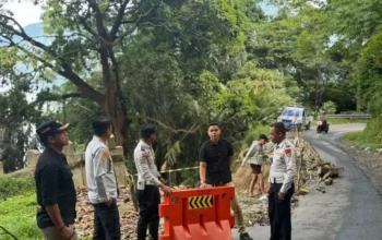 Pulihkan Akses Jalan, Tim Gabungan Tangani Jalan Amblas di Kelok 44