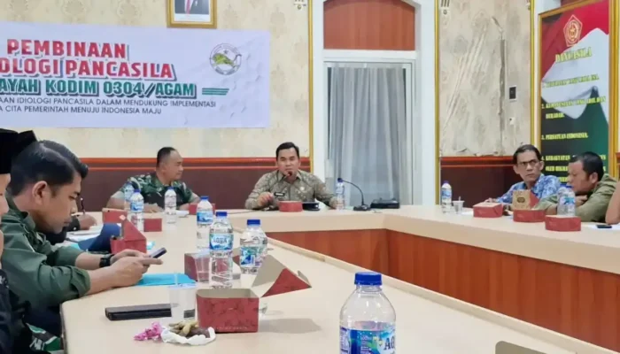 Percepat Pembangunan Daerah, Pemkab Agam dan Kodim Matangkan Program TMMD