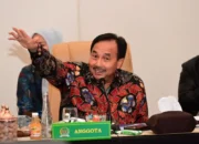 Anggota Komisi III DPR RI Benny Utama saat rapat kunjungan kerja reses Komisi III DPR RI di Kota Ternate, Maluku Utara, Kamis (23/7/2026). Foto: Riska/Karisma