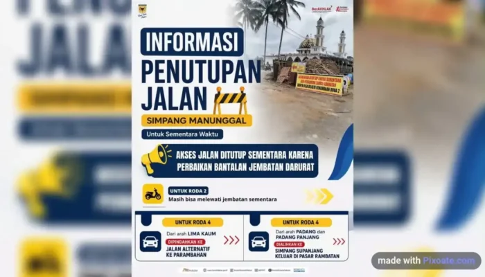 Jembatan Manunggal Lima Kaum Batasi Akses Kendaraan, Cek Jalur Alternatif Berikut