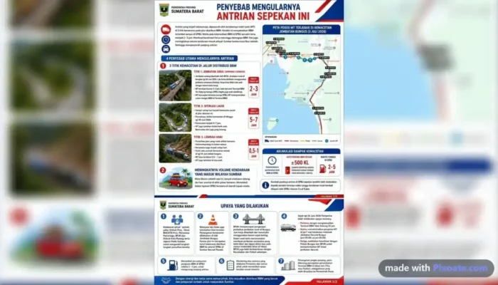 Pemprov Sumbar Ungkap Penyebab Antrean Panjang di SPBU