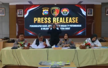 Bongkar Praktik PETI, Polda Sumbar Amankan Empat Tersangka dan Barang Bukti