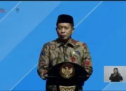 : Menteri Koperasi Ferry Juliantono dalam Puncak Peringatan Hari Koperasi Nasional (Harkopnas) Ke-79 bertema Koperasi Berdaya, Indonesia Berjaya di Indonesia Arena, Jakarta Minggu (12/7/2026). Foto : Tangkapan layar YouTube Kemenkop