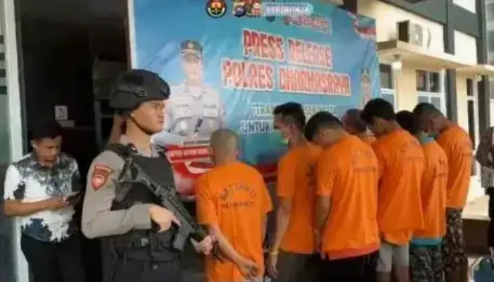 Polres Dharmasraya Ungkap Belasan Kasus Kriminal dan Narkotika Selama Juli
