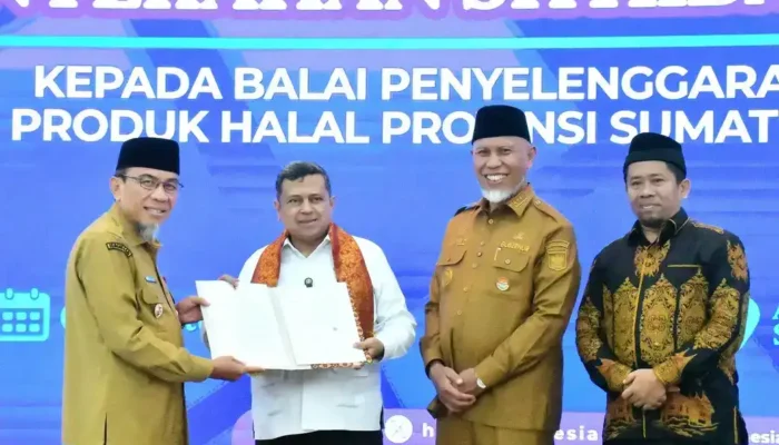 Pemko Padang Hibahkan Lahan untuk Percepatan Layanan Sertifikasi Halal di Sumbar