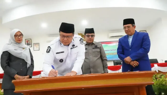 Pemkab dan DPRD Tanah Datar Sepakati KUA PPAS 2027