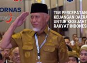 Gubernur Sumatera Barat Mahyeldi menghadiri Rakornas TPAKD bersama Presiden Prabowo Subianto di JIEXPO Kemayoran Jakarta.