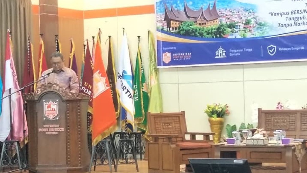 Kepala Kesbangpol Sumbar hadir dalam Munas ARTIPENA ke-IV di Universitas Fort de Kock untuk memperkuat pencegahan narkoba.
